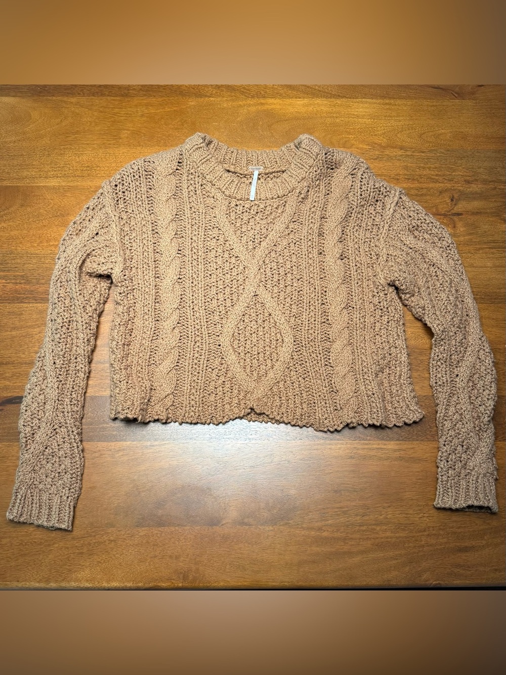 Free People Cutting Edge Crop Sweater - Picture 2 of 3